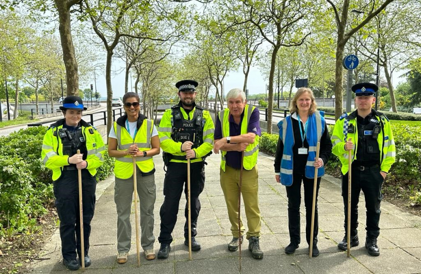 Group photo with TVP officers 