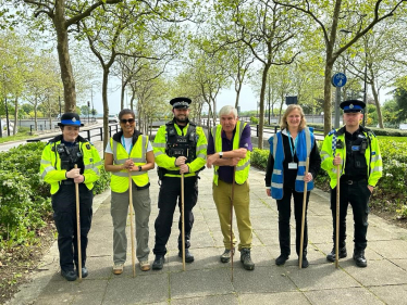 Group photo with TVP officers 